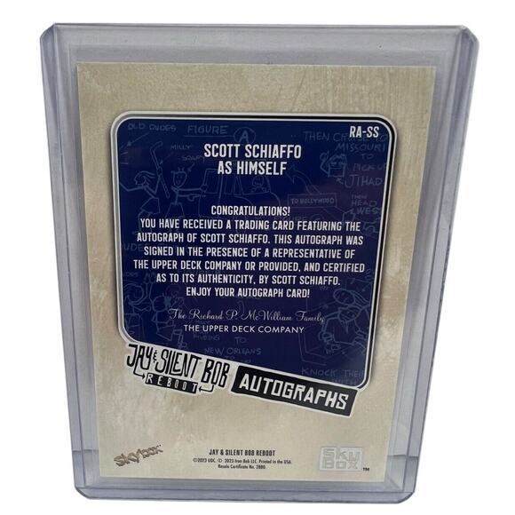 2023 SkyBox Jay and Silent Bob Reboot Scott Schiaffo Autographs RA-SS - Picture 2 of 2